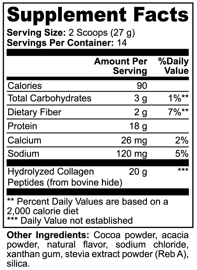 Glow + Strength* Collagen Peptides (Chocolate)
